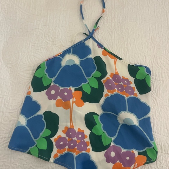 Zara print crop top - Picture 2 of 3